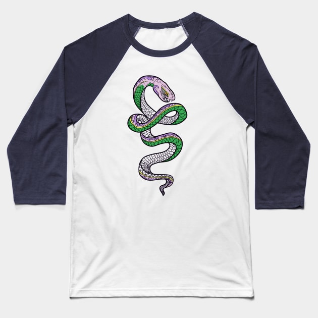 Drawing little snake / art little snake /color Baseball T-Shirt by Little_snake